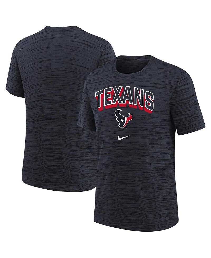 Nike Big Boys and Girls Navy Houston Texans Sideline Velocity Performance T-Shirt