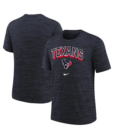 Nike Big Boys and Girls Navy Houston Texans Sideline Velocity Performance T-Shirt
