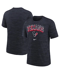 Nike Big Boys and Girls Navy Houston Texans Sideline Velocity Performance T-Shirt