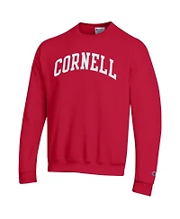 Champion Men's Red Cornell Big Basic Arch Fleece Pullover Sweatshirt