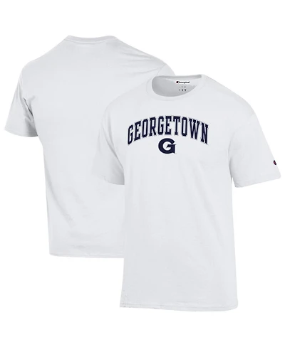 Champion Men's White Georgetown Hoyas Arched Logo T-Shirt