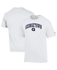 Champion Men's White Georgetown Hoyas Arched Logo T-Shirt