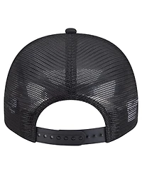 New Era Men's Black New Jersey Devils Vintage Team Rope A-Frame 9FIFTY Snapback Hat
