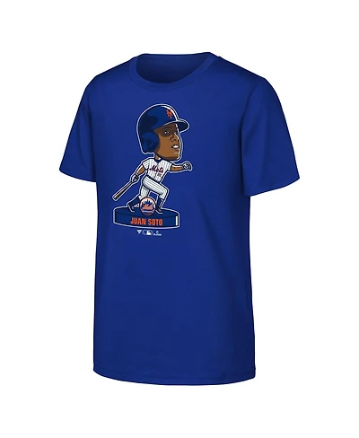 Fanatics Big Boys and Girls Juan Soto Royal New York Mets Bobble Head Player T-Shirt