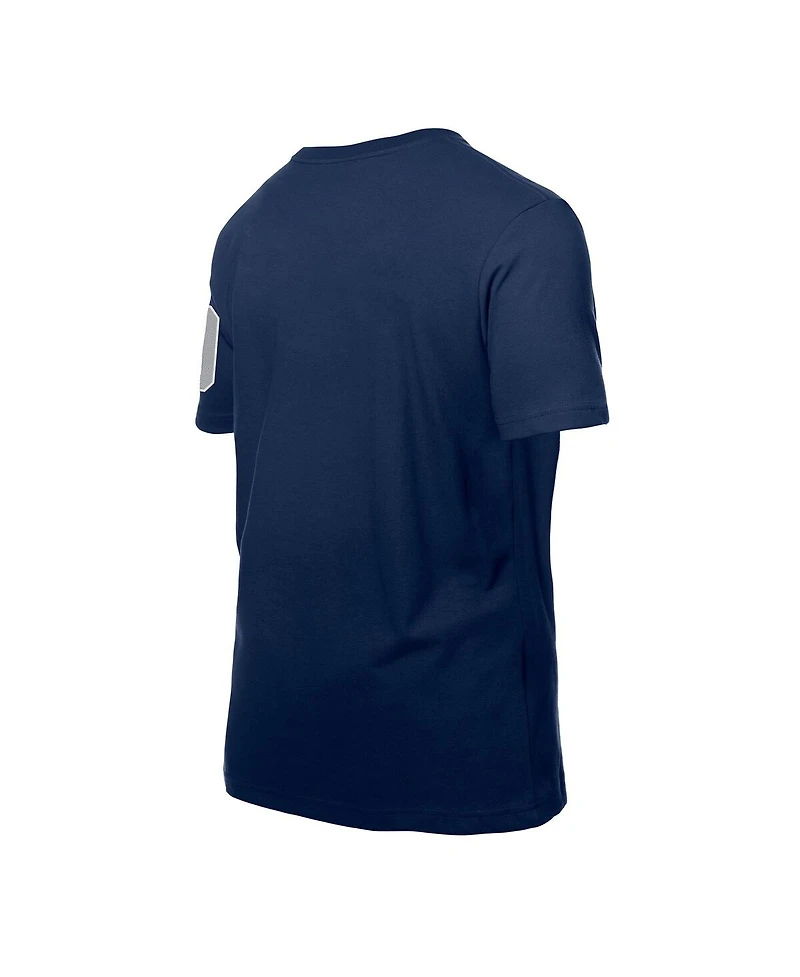 New Era Men's Aaron Judge Navy York Yankees Design Lab Name Number T-Shirt