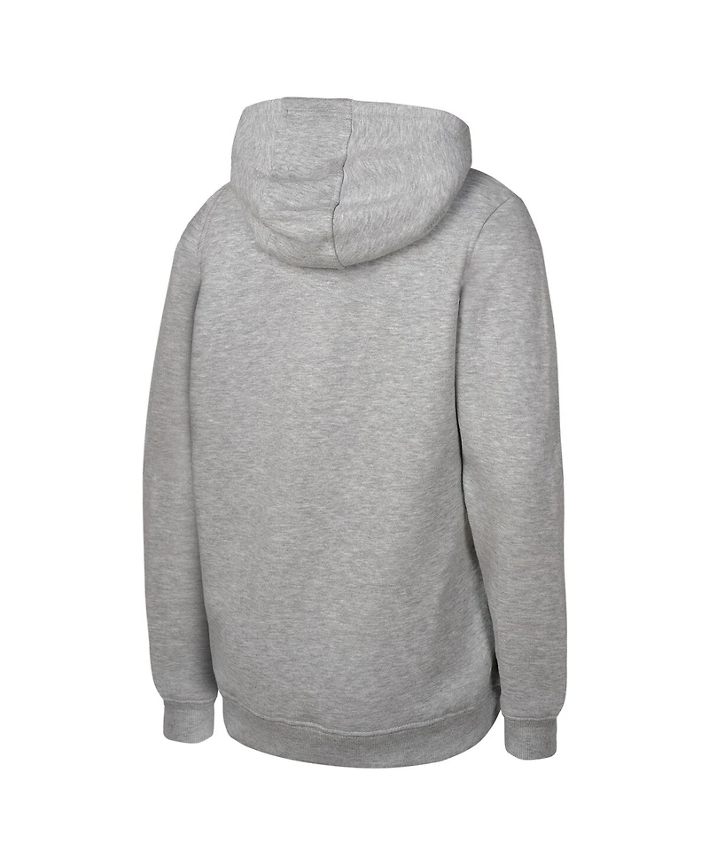 Fanatics Big Boys and Girls Heather Gray Florida Panthers 2025 Stanley Cup Champions Locker Room Pullover Hoodie