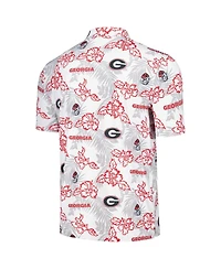 Reyn Spooner Men's White Georgia Bulldogs Performance Polo Shirt
