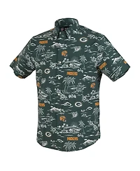Reyn Spooner Men's Green Bay Packers Kekai Performance Button-Down Shirt
