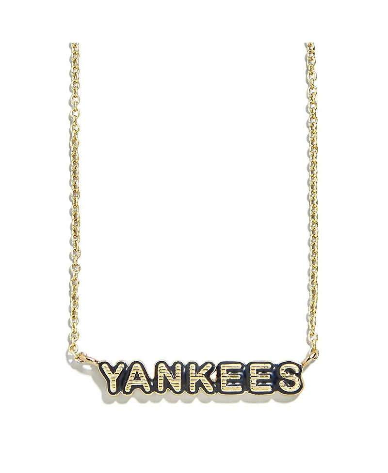 Wear by Erin Andrews New York Yankees Delicate Enamel Necklace