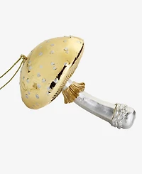 Holiday Lane Enchanted Forest Gold-Tone Mushroom Ornament, Macy's Exclusive