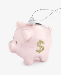 Holiday Lane Eclectic Charm Glass Piggy Bank Ornament, Macy's Exclusive