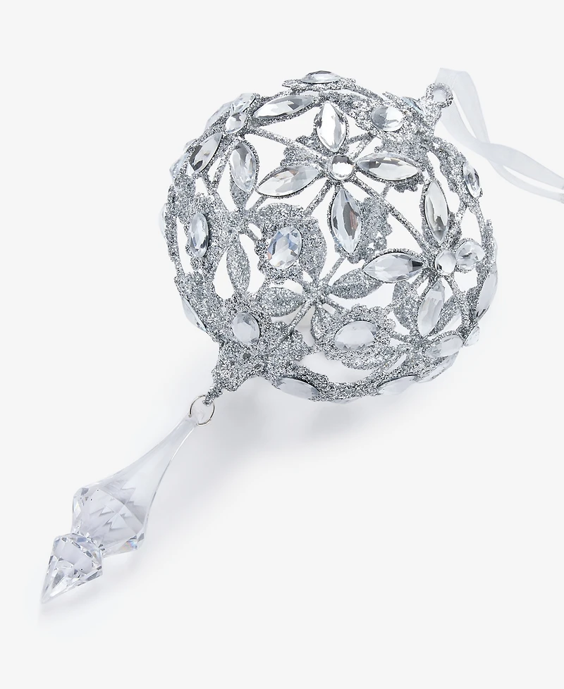 Holiday Lane Jeweled Classics Embellished Ball Ornament, Macy's Exclusive