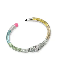 Betsey Johnson Faux Stone Straight Pave Pencil Cuff Bracelet