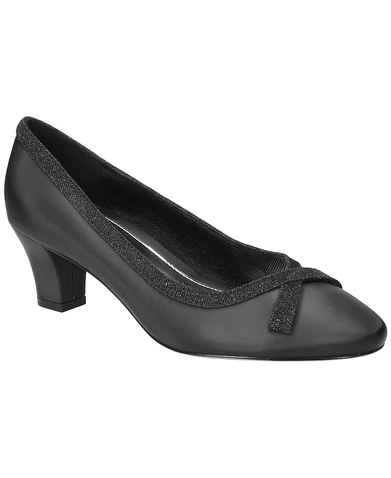 Easy Street Women's Kata Round-Toe Slip-On Pumps