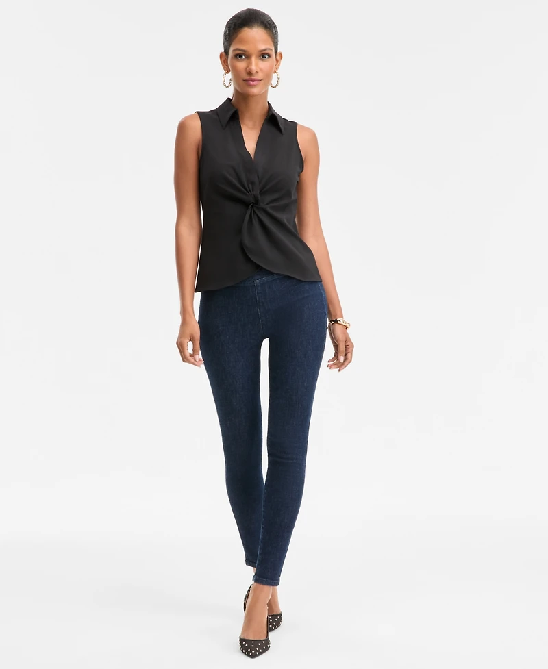 I.n.c. International Concepts Women's Twist-Front Top, Macy's Exclusive