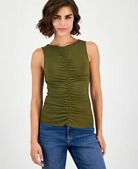 I.n.c. International Concepts Women's Ruched Sleeveless Top, Macy's Exclusive
