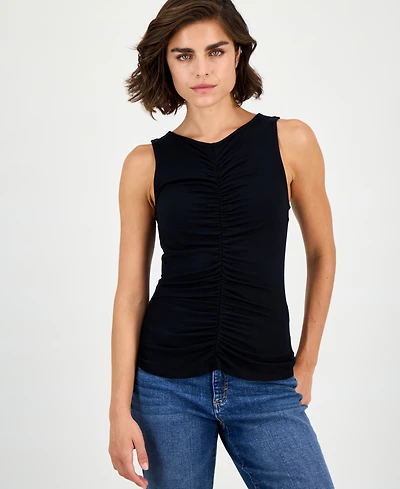 I.n.c. International Concepts Women's Ruched Sleeveless Top, Macy's Exclusive