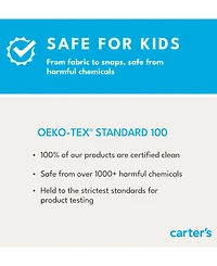 Carter's Toddler Boys Construction-Print 100% Cotton Long-Sleeve Snug-Fit 4-Piece Pajamas