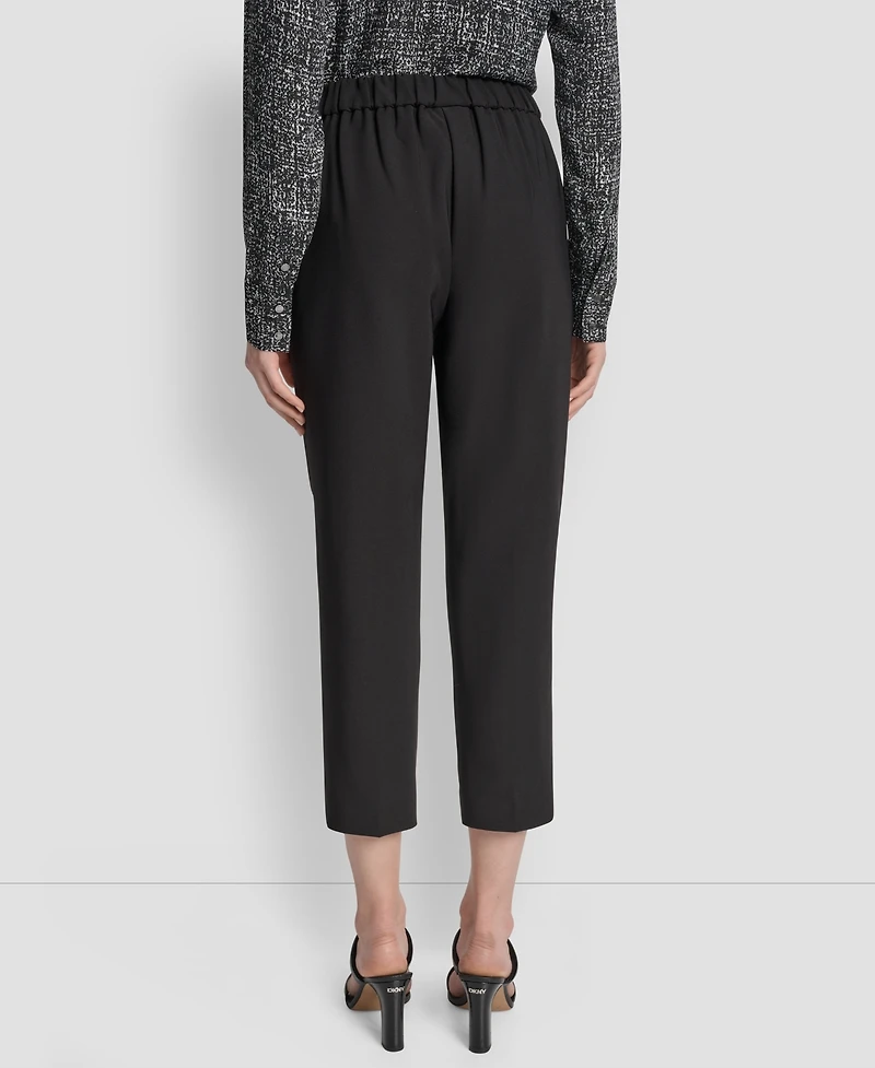 Dkny Women's Mid-Rise Pull-On Cropped Pants, Regular & Petite