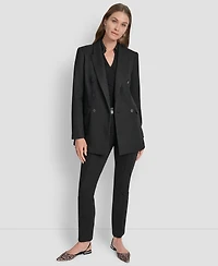 Dkny Women's Double-Breasted Basket-Weave Jacket