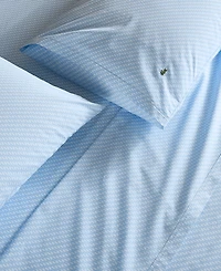 Lacoste Mini Geo Logo 200-Thread Count Cotton 3-Pc. Sheet Set, Twin
