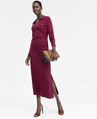 I.n.c. International Concepts Women's Long-Sleeve Pocket Maxi Dress, Macy's Exclusive