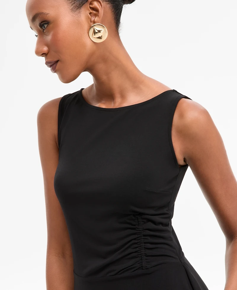 I.n.c. International Concepts Women's Scoop-Neck Asymmetric-Hem Dress, Macy's Exclusive
