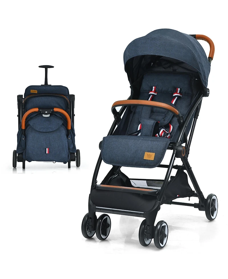 Costway Lightweight Stroller Aluminium Frame with Net for Travel 15 lbs