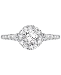 Diamond Halo Engagement Ring (1 ct. t.w.) in 14k White Gold or 14k Yellow Gold
