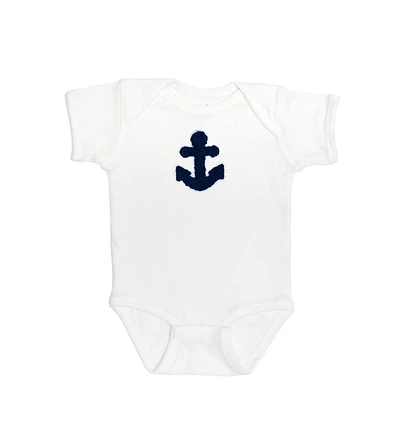 Sweet Wink Baby Girls Anchor Patch Short Sleeve Bodysuit