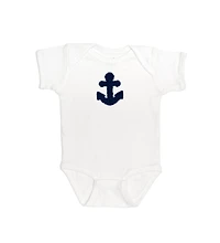 Sweet Wink Baby Girls Anchor Patch Short Sleeve Bodysuit
