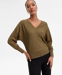 I.n.c. International Concepts Women's V-Neck Sweater, Created for Macy's
