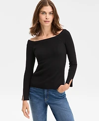 I.n.c. International Concepts Women's Wide-Neck Sweater, Macy's Exclusive