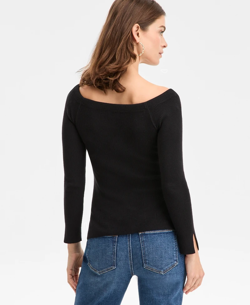 I.n.c. International Concepts Women's Wide-Neck Sweater, Macy's Exclusive