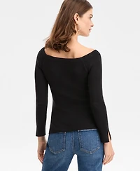 I.n.c. International Concepts Women's Wide-Neck Sweater, Macy's Exclusive