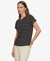 Sanctuary Women's Perfect Crewneck Cotton Short-Sleeve T-Shirt