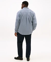 Tommy Hilfiger Men's Big & Tall Classic-Fit Twain Stretch Check Shirt