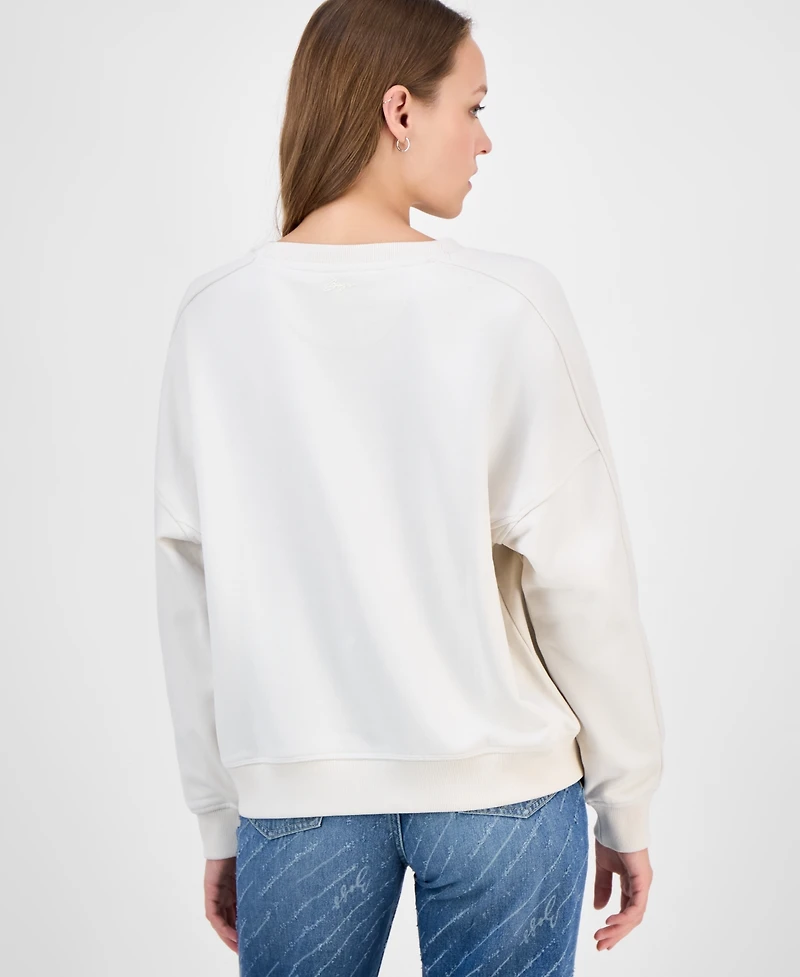 Boss Orange Women's Cowboy Hat Graphic Sweatshirt