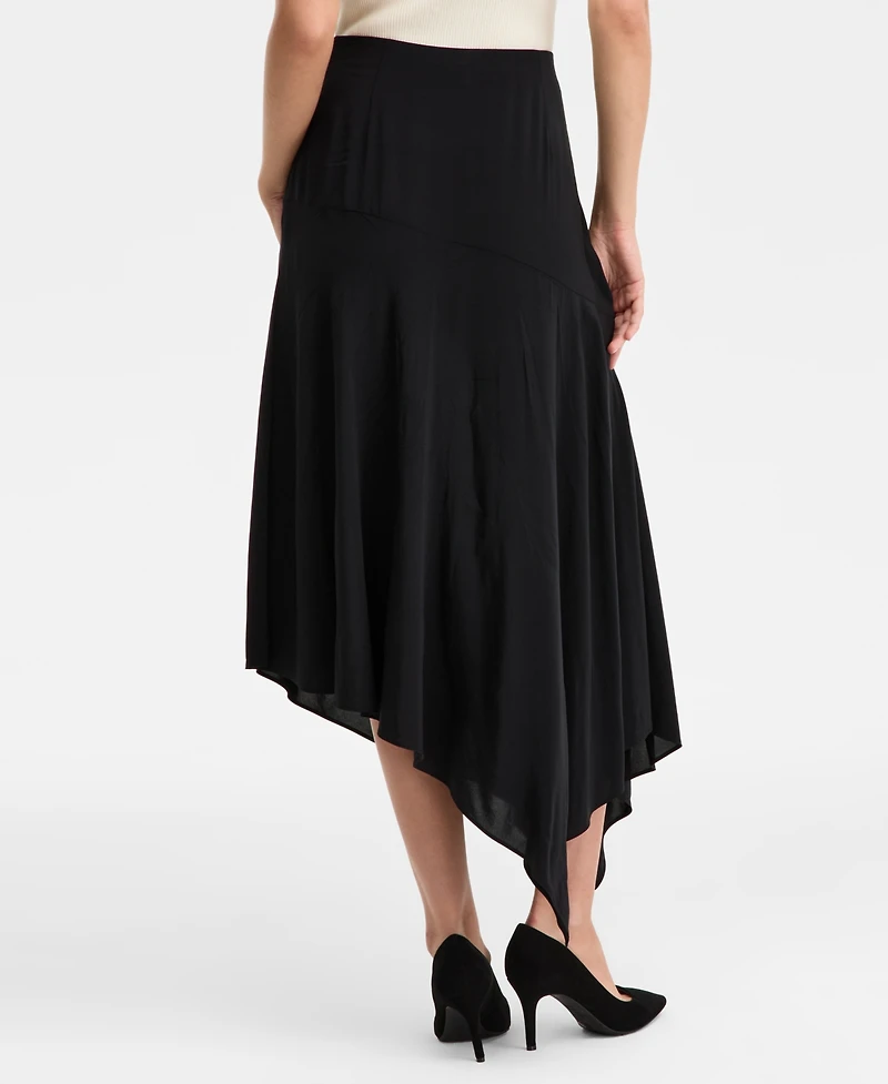 I.n.c. International Concepts Women's Printed Asymmetrical Midi Skirt, Macy's Exclusive