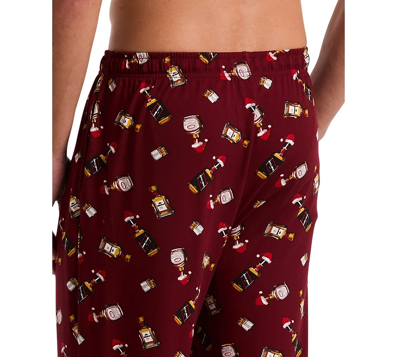 Perry Ellis Portfolio Men's Deluxe Touch Cocktail-Print Pajama Pants
