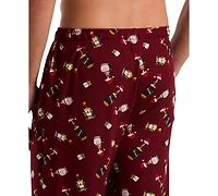 Perry Ellis Portfolio Men's Deluxe Touch Cocktail-Print Pajama Pants
