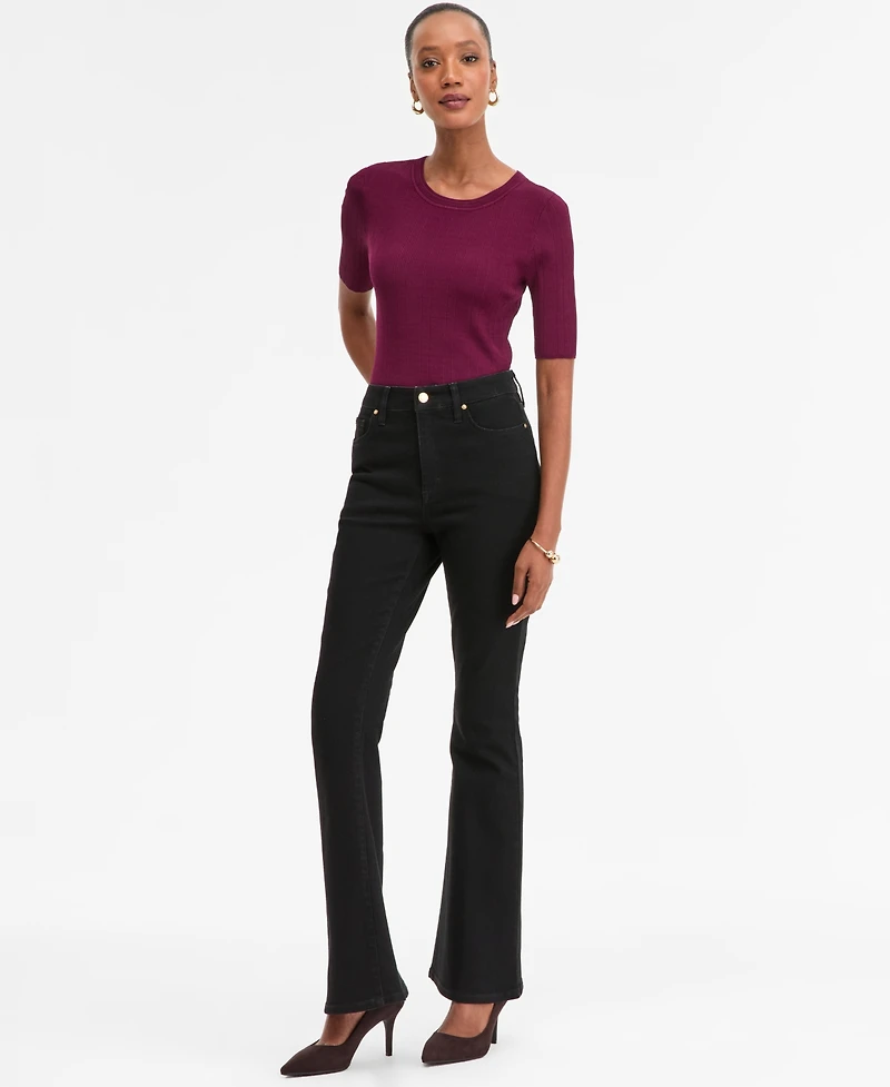 I.n.c. International Concepts Women's High-Rise Flare-Leg Jeans, Macy's Exclusive