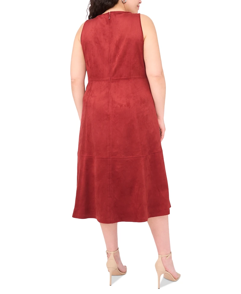 Vince Camuto Plus Sleeveless V-Neck Midi Dress