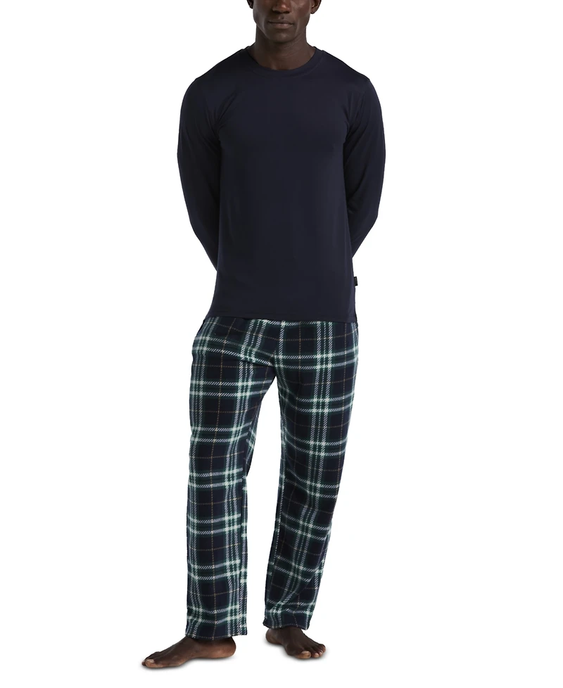 Perry Ellis Portfolio Men's Buffalo Plaid Cotton Pajama Set