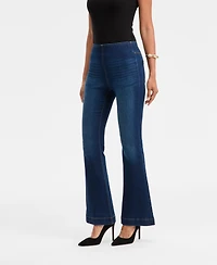 I.n.c. International Concepts Women's High-Rise Pull-On Flare-Leg Jeans, Macy's Exclusive