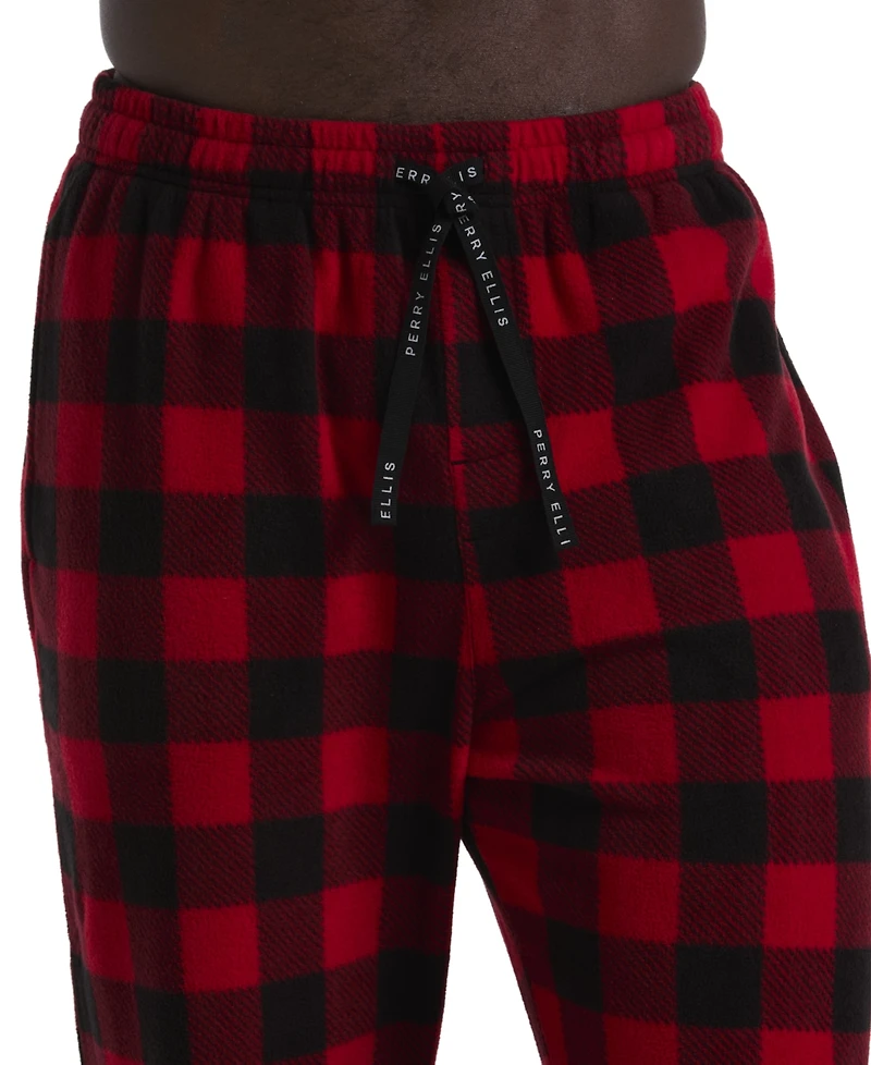 Perry Ellis Portfolio Men's Buffalo Plaid Pajama Set