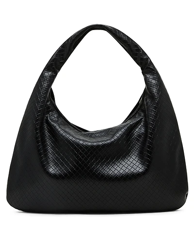 Madden Girl Jesinia Woven Zipper Hobo Bag