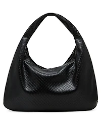 Madden Girl Jesinia Woven Zipper Hobo Bag
