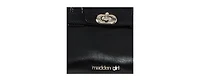 Madden Girl Cathc Crinkle Zipper Satchel Bag