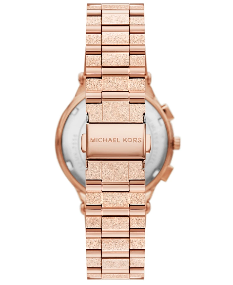 Michael Kors Women's Billie Chronograph Rose Gold-Tone Stainless Steel Watch, 40mm